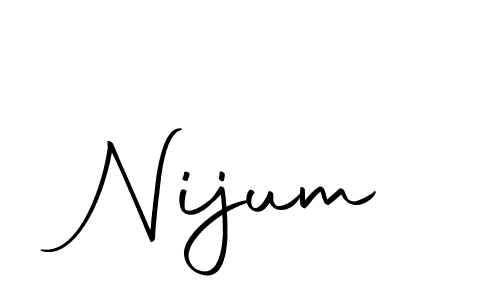 Also we have Nijum name is the best signature style. Create professional handwritten signature collection using Autography-DOLnW autograph style. Nijum signature style 10 images and pictures png