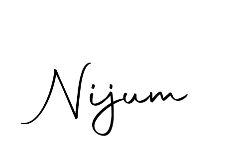 Also we have Nijum name is the best signature style. Create professional handwritten signature collection using Autography-DOLnW autograph style. Nijum signature style 10 images and pictures png