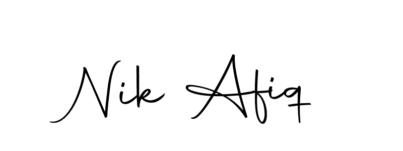 How to make Nik Afiq signature? Autography-DOLnW is a professional autograph style. Create handwritten signature for Nik Afiq name. Nik Afiq signature style 10 images and pictures png