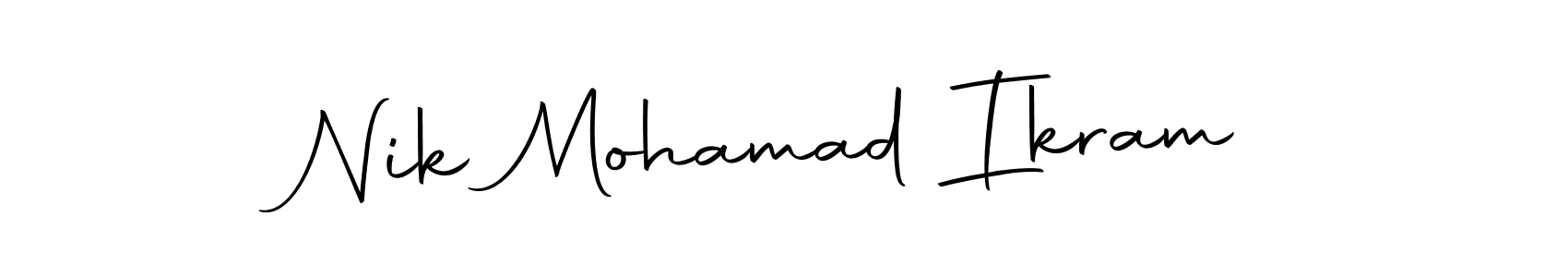 How to Draw Nik Mohamad Ikram signature style? Autography-DOLnW is a latest design signature styles for name Nik Mohamad Ikram. Nik Mohamad Ikram signature style 10 images and pictures png