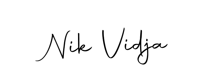 How to Draw Nik Vidja signature style? Autography-DOLnW is a latest design signature styles for name Nik Vidja. Nik Vidja signature style 10 images and pictures png