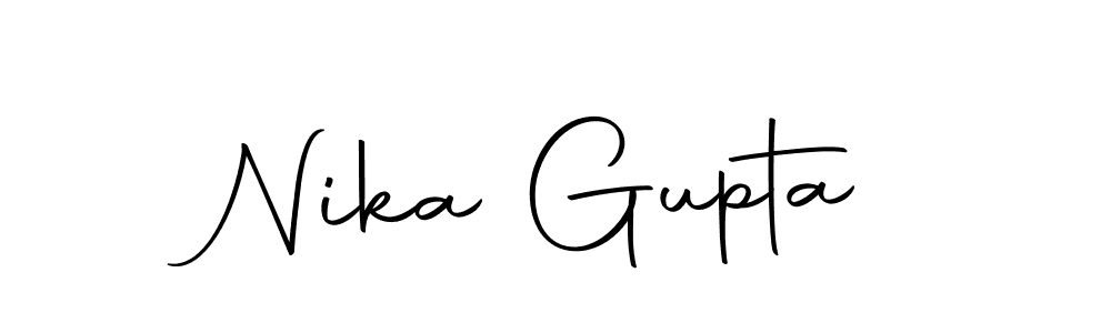 Make a short Nika Gupta signature style. Manage your documents anywhere anytime using Autography-DOLnW. Create and add eSignatures, submit forms, share and send files easily. Nika Gupta signature style 10 images and pictures png