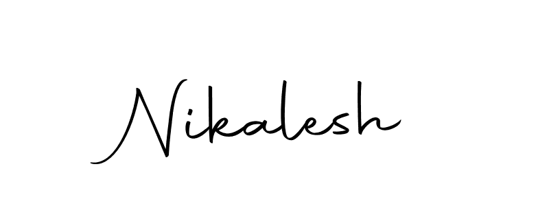 How to make Nikalesh signature? Autography-DOLnW is a professional autograph style. Create handwritten signature for Nikalesh name. Nikalesh signature style 10 images and pictures png