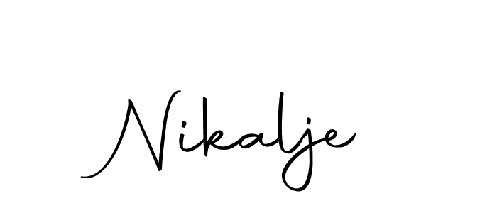 You should practise on your own different ways (Autography-DOLnW) to write your name (Nikalje) in signature. don't let someone else do it for you. Nikalje signature style 10 images and pictures png