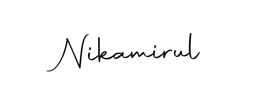 How to make Nikamirul signature? Autography-DOLnW is a professional autograph style. Create handwritten signature for Nikamirul name. Nikamirul signature style 10 images and pictures png