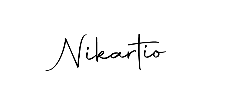 You should practise on your own different ways (Autography-DOLnW) to write your name (Nikartio) in signature. don't let someone else do it for you. Nikartio signature style 10 images and pictures png