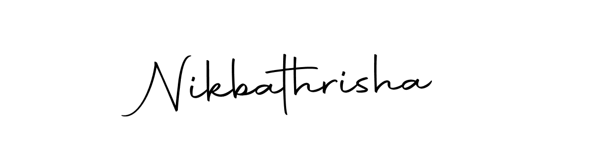 Make a short Nikbathrisha signature style. Manage your documents anywhere anytime using Autography-DOLnW. Create and add eSignatures, submit forms, share and send files easily. Nikbathrisha signature style 10 images and pictures png