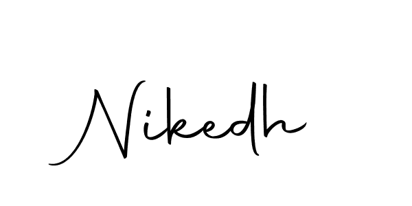 Nikedh stylish signature style. Best Handwritten Sign (Autography-DOLnW) for my name. Handwritten Signature Collection Ideas for my name Nikedh. Nikedh signature style 10 images and pictures png