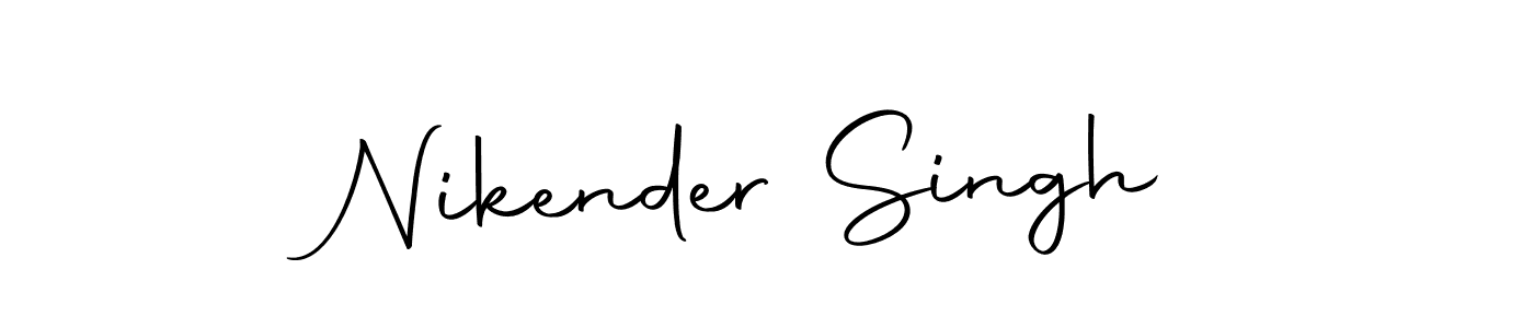 How to make Nikender Singh name signature. Use Autography-DOLnW style for creating short signs online. This is the latest handwritten sign. Nikender Singh signature style 10 images and pictures png
