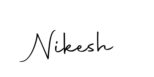 Create a beautiful signature design for name Nikesh. With this signature (Autography-DOLnW) fonts, you can make a handwritten signature for free. Nikesh signature style 10 images and pictures png