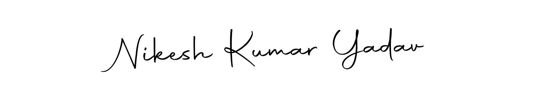 Use a signature maker to create a handwritten signature online. With this signature software, you can design (Autography-DOLnW) your own signature for name Nikesh Kumar Yadav. Nikesh Kumar Yadav signature style 10 images and pictures png