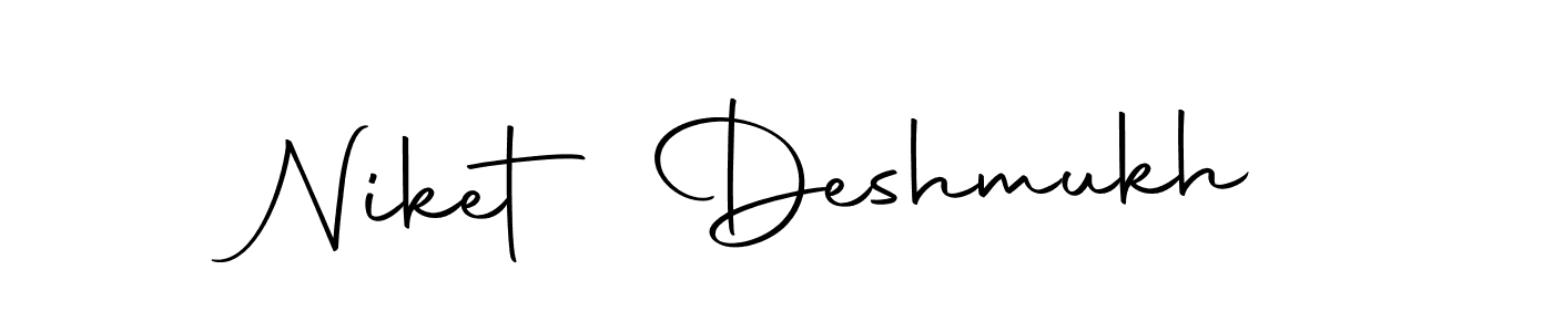 Create a beautiful signature design for name Niket Deshmukh. With this signature (Autography-DOLnW) fonts, you can make a handwritten signature for free. Niket Deshmukh signature style 10 images and pictures png