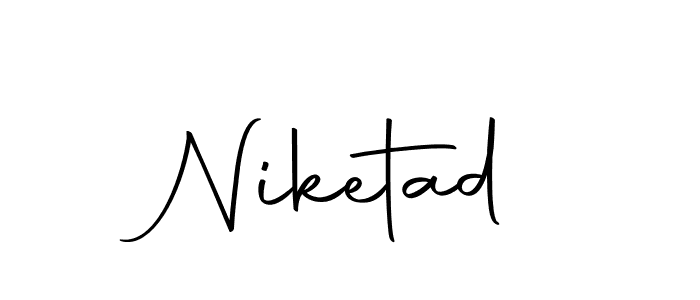 How to make Niketad signature? Autography-DOLnW is a professional autograph style. Create handwritten signature for Niketad name. Niketad signature style 10 images and pictures png