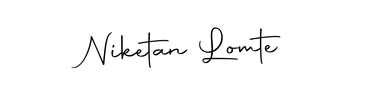 Design your own signature with our free online signature maker. With this signature software, you can create a handwritten (Autography-DOLnW) signature for name Niketan Lomte. Niketan Lomte signature style 10 images and pictures png