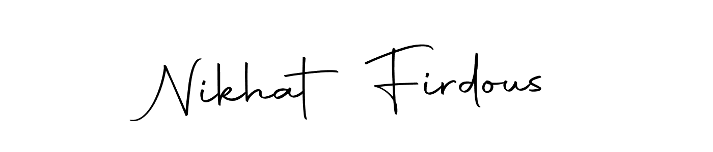 How to make Nikhat Firdous signature? Autography-DOLnW is a professional autograph style. Create handwritten signature for Nikhat Firdous name. Nikhat Firdous signature style 10 images and pictures png