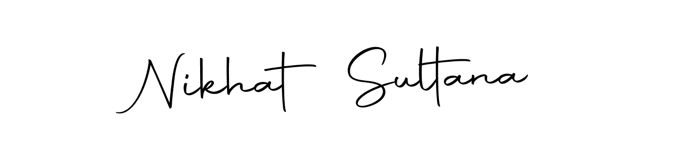 Create a beautiful signature design for name Nikhat Sultana. With this signature (Autography-DOLnW) fonts, you can make a handwritten signature for free. Nikhat Sultana signature style 10 images and pictures png