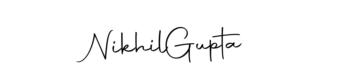 You can use this online signature creator to create a handwritten signature for the name Nikhil  Gupta. This is the best online autograph maker. Nikhil  Gupta signature style 10 images and pictures png