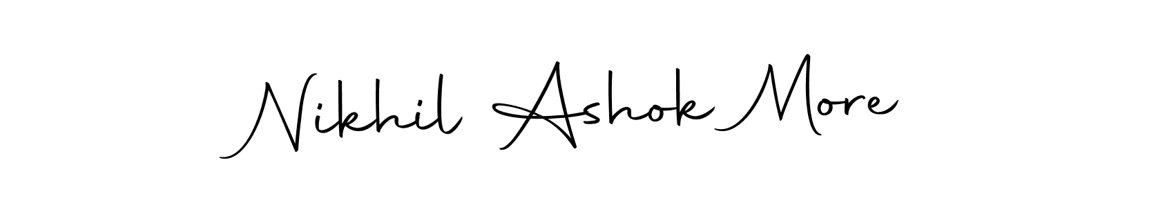 Best and Professional Signature Style for Nikhil Ashok More. Autography-DOLnW Best Signature Style Collection. Nikhil Ashok More signature style 10 images and pictures png