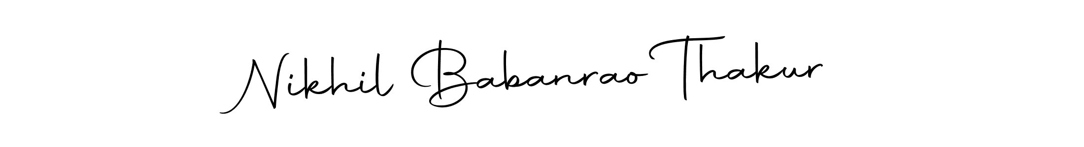 Make a beautiful signature design for name Nikhil Babanrao Thakur. Use this online signature maker to create a handwritten signature for free. Nikhil Babanrao Thakur signature style 10 images and pictures png