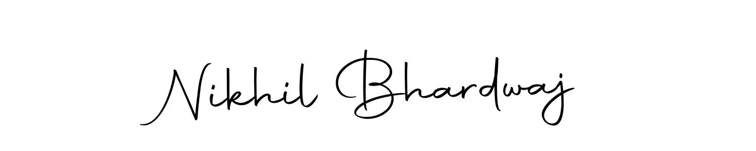 Create a beautiful signature design for name Nikhil Bhardwaj. With this signature (Autography-DOLnW) fonts, you can make a handwritten signature for free. Nikhil Bhardwaj signature style 10 images and pictures png