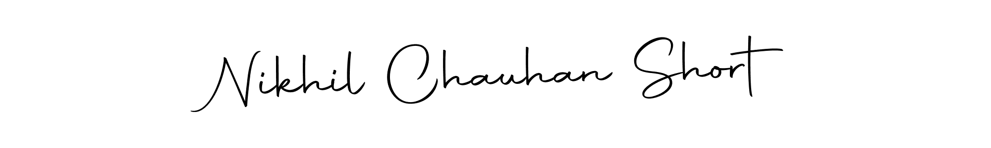 Make a beautiful signature design for name Nikhil Chauhan Short. Use this online signature maker to create a handwritten signature for free. Nikhil Chauhan Short signature style 10 images and pictures png