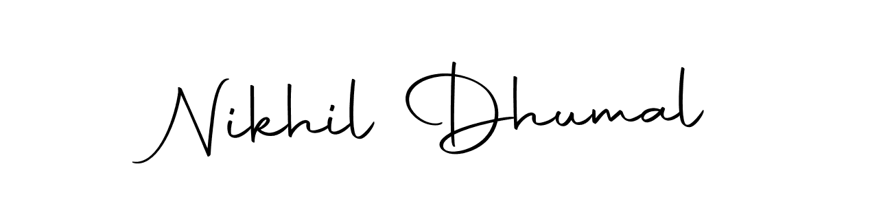 Make a beautiful signature design for name Nikhil Dhumal. With this signature (Autography-DOLnW) style, you can create a handwritten signature for free. Nikhil Dhumal signature style 10 images and pictures png