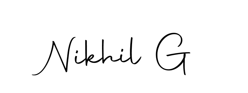 Make a beautiful signature design for name Nikhil G. Use this online signature maker to create a handwritten signature for free. Nikhil G signature style 10 images and pictures png