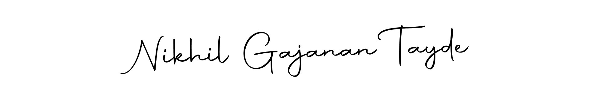 if you are searching for the best signature style for your name Nikhil Gajanan Tayde. so please give up your signature search. here we have designed multiple signature styles  using Autography-DOLnW. Nikhil Gajanan Tayde signature style 10 images and pictures png