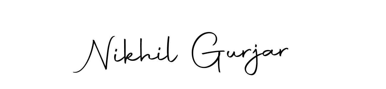 You can use this online signature creator to create a handwritten signature for the name Nikhil Gurjar. This is the best online autograph maker. Nikhil Gurjar signature style 10 images and pictures png