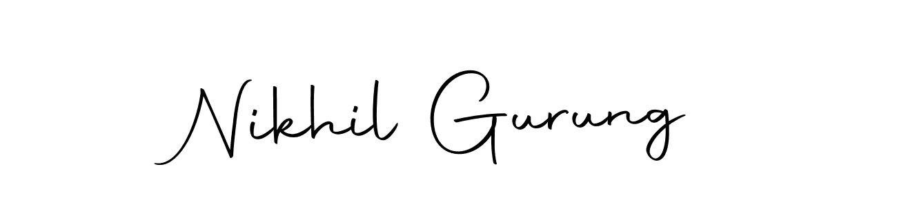 Make a beautiful signature design for name Nikhil Gurung. Use this online signature maker to create a handwritten signature for free. Nikhil Gurung signature style 10 images and pictures png