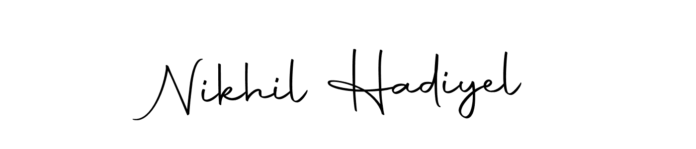 Make a beautiful signature design for name Nikhil Hadiyel. With this signature (Autography-DOLnW) style, you can create a handwritten signature for free. Nikhil Hadiyel signature style 10 images and pictures png