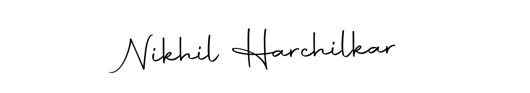 Create a beautiful signature design for name Nikhil Harchilkar. With this signature (Autography-DOLnW) fonts, you can make a handwritten signature for free. Nikhil Harchilkar signature style 10 images and pictures png