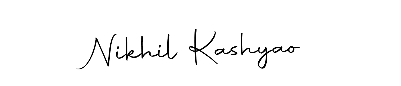 How to make Nikhil Kashyao signature? Autography-DOLnW is a professional autograph style. Create handwritten signature for Nikhil Kashyao name. Nikhil Kashyao signature style 10 images and pictures png