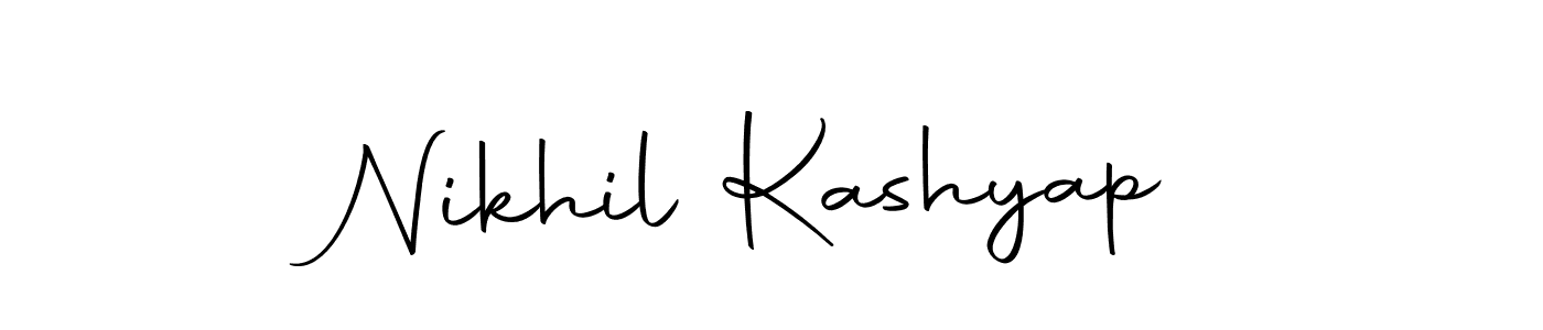 Use a signature maker to create a handwritten signature online. With this signature software, you can design (Autography-DOLnW) your own signature for name Nikhil Kashyap. Nikhil Kashyap signature style 10 images and pictures png