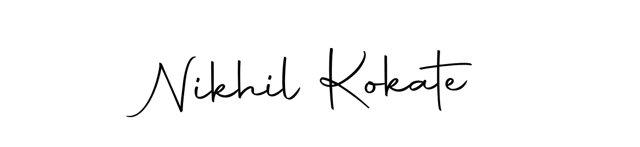 Make a beautiful signature design for name Nikhil Kokate. Use this online signature maker to create a handwritten signature for free. Nikhil Kokate signature style 10 images and pictures png