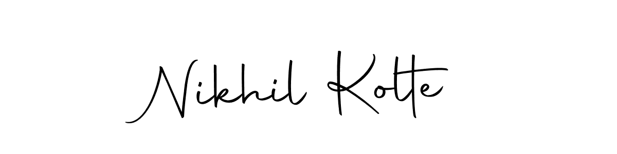 Nikhil Kolte stylish signature style. Best Handwritten Sign (Autography-DOLnW) for my name. Handwritten Signature Collection Ideas for my name Nikhil Kolte. Nikhil Kolte signature style 10 images and pictures png