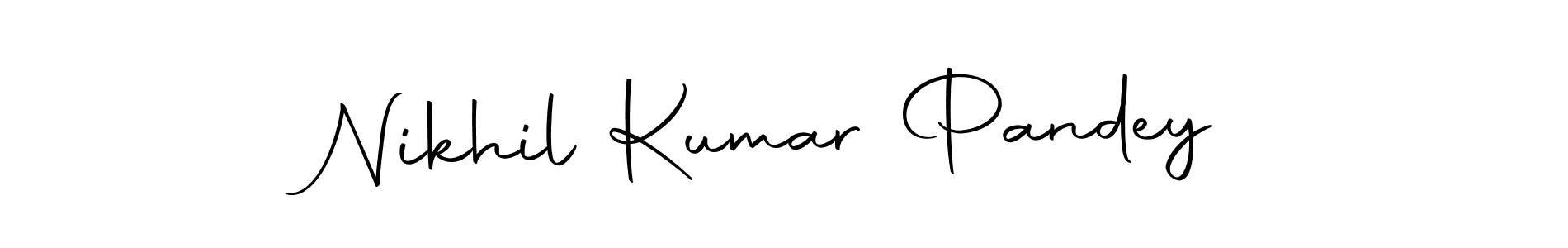 This is the best signature style for the Nikhil Kumar Pandey name. Also you like these signature font (Autography-DOLnW). Mix name signature. Nikhil Kumar Pandey signature style 10 images and pictures png