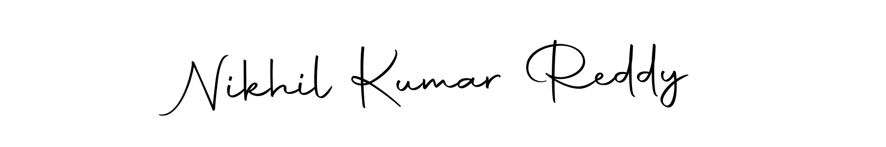 The best way (Autography-DOLnW) to make a short signature is to pick only two or three words in your name. The name Nikhil Kumar Reddy include a total of six letters. For converting this name. Nikhil Kumar Reddy signature style 10 images and pictures png
