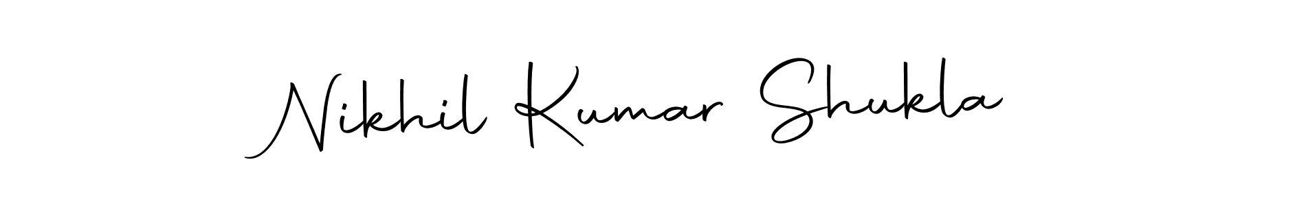 Make a beautiful signature design for name Nikhil Kumar Shukla. Use this online signature maker to create a handwritten signature for free. Nikhil Kumar Shukla signature style 10 images and pictures png