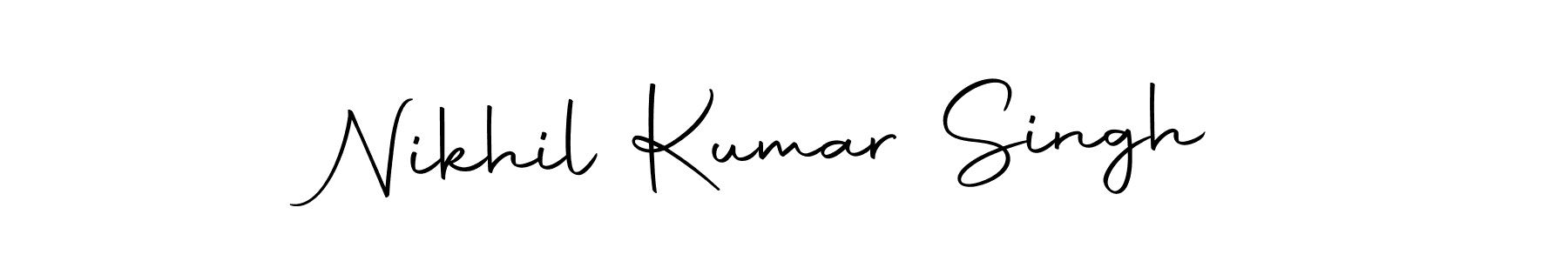Autography-DOLnW is a professional signature style that is perfect for those who want to add a touch of class to their signature. It is also a great choice for those who want to make their signature more unique. Get Nikhil Kumar Singh name to fancy signature for free. Nikhil Kumar Singh signature style 10 images and pictures png