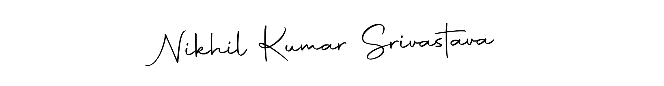 Make a beautiful signature design for name Nikhil Kumar Srivastava. With this signature (Autography-DOLnW) style, you can create a handwritten signature for free. Nikhil Kumar Srivastava signature style 10 images and pictures png