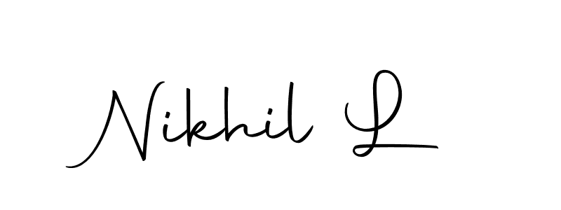 Make a beautiful signature design for name Nikhil L. Use this online signature maker to create a handwritten signature for free. Nikhil L signature style 10 images and pictures png