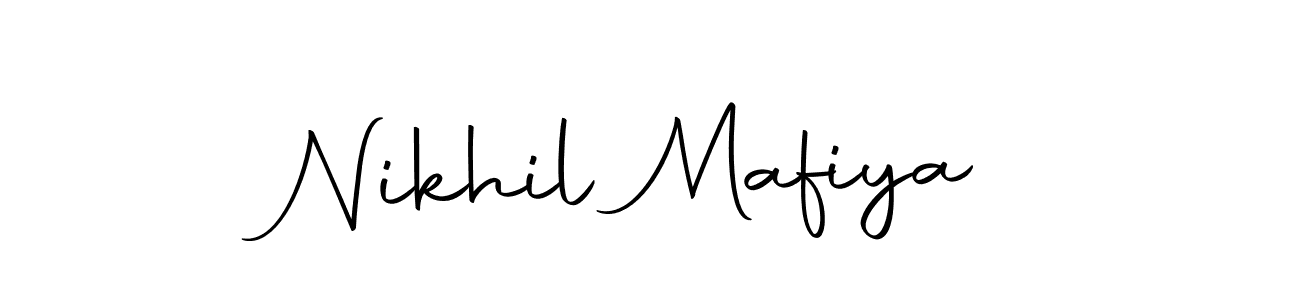 Use a signature maker to create a handwritten signature online. With this signature software, you can design (Autography-DOLnW) your own signature for name Nikhil Mafiya. Nikhil Mafiya signature style 10 images and pictures png