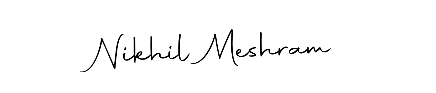 You can use this online signature creator to create a handwritten signature for the name Nikhil Meshram. This is the best online autograph maker. Nikhil Meshram signature style 10 images and pictures png