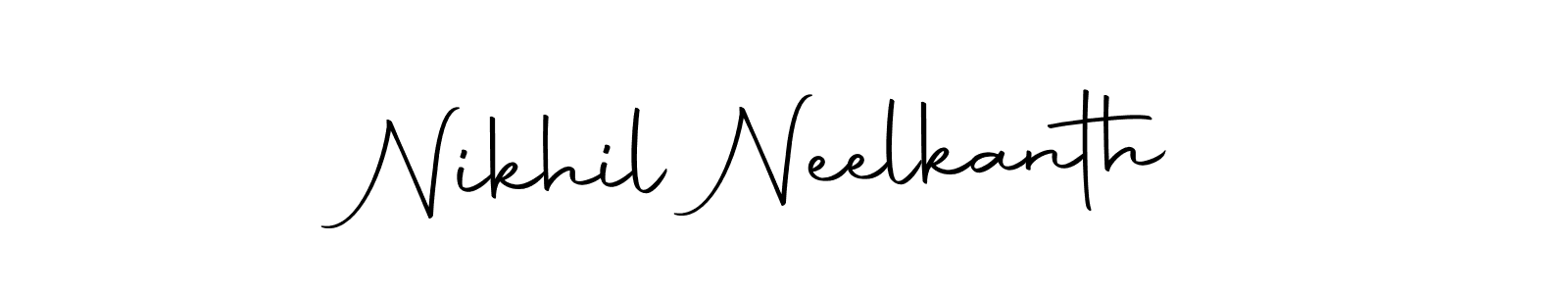 Use a signature maker to create a handwritten signature online. With this signature software, you can design (Autography-DOLnW) your own signature for name Nikhil Neelkanth. Nikhil Neelkanth signature style 10 images and pictures png