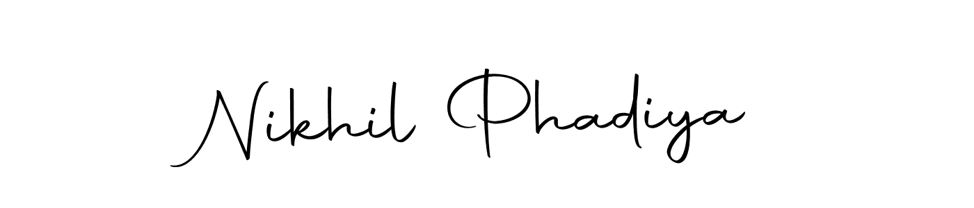 You can use this online signature creator to create a handwritten signature for the name Nikhil Phadiya. This is the best online autograph maker. Nikhil Phadiya signature style 10 images and pictures png