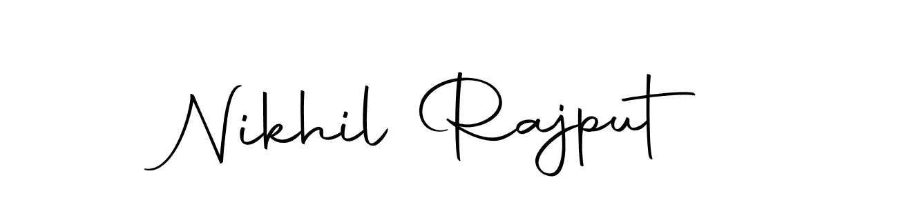 Use a signature maker to create a handwritten signature online. With this signature software, you can design (Autography-DOLnW) your own signature for name Nikhil Rajput. Nikhil Rajput signature style 10 images and pictures png