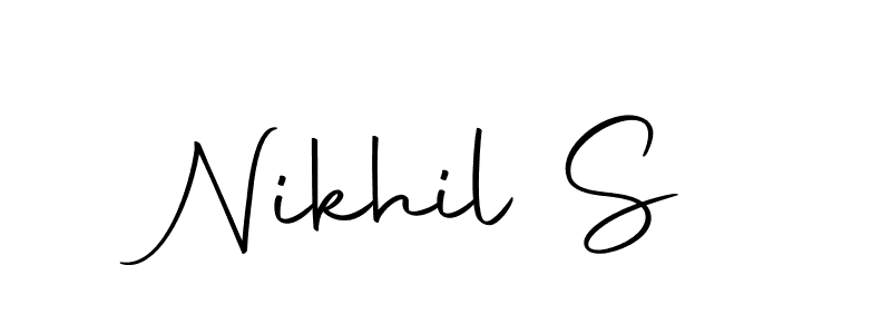 It looks lik you need a new signature style for name Nikhil S. Design unique handwritten (Autography-DOLnW) signature with our free signature maker in just a few clicks. Nikhil S signature style 10 images and pictures png
