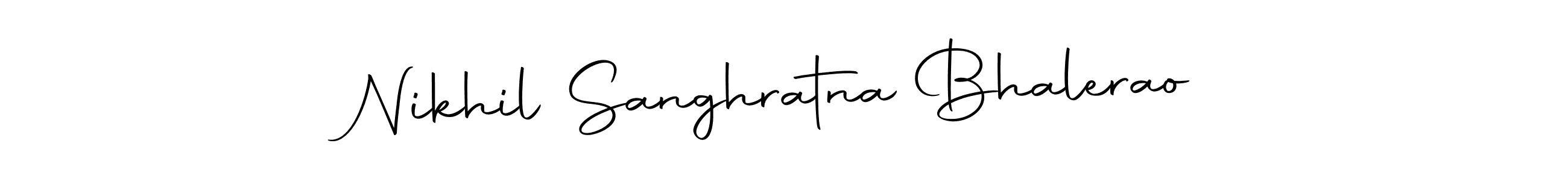 Make a short Nikhil Sanghratna Bhalerao signature style. Manage your documents anywhere anytime using Autography-DOLnW. Create and add eSignatures, submit forms, share and send files easily. Nikhil Sanghratna Bhalerao signature style 10 images and pictures png