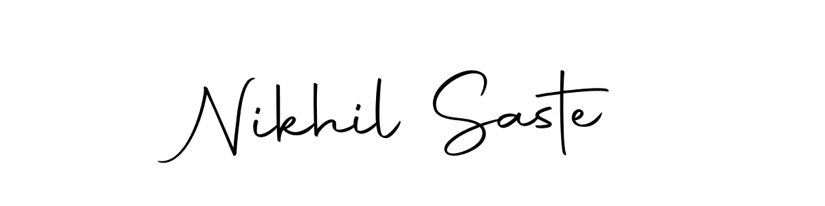 It looks lik you need a new signature style for name Nikhil Saste. Design unique handwritten (Autography-DOLnW) signature with our free signature maker in just a few clicks. Nikhil Saste signature style 10 images and pictures png